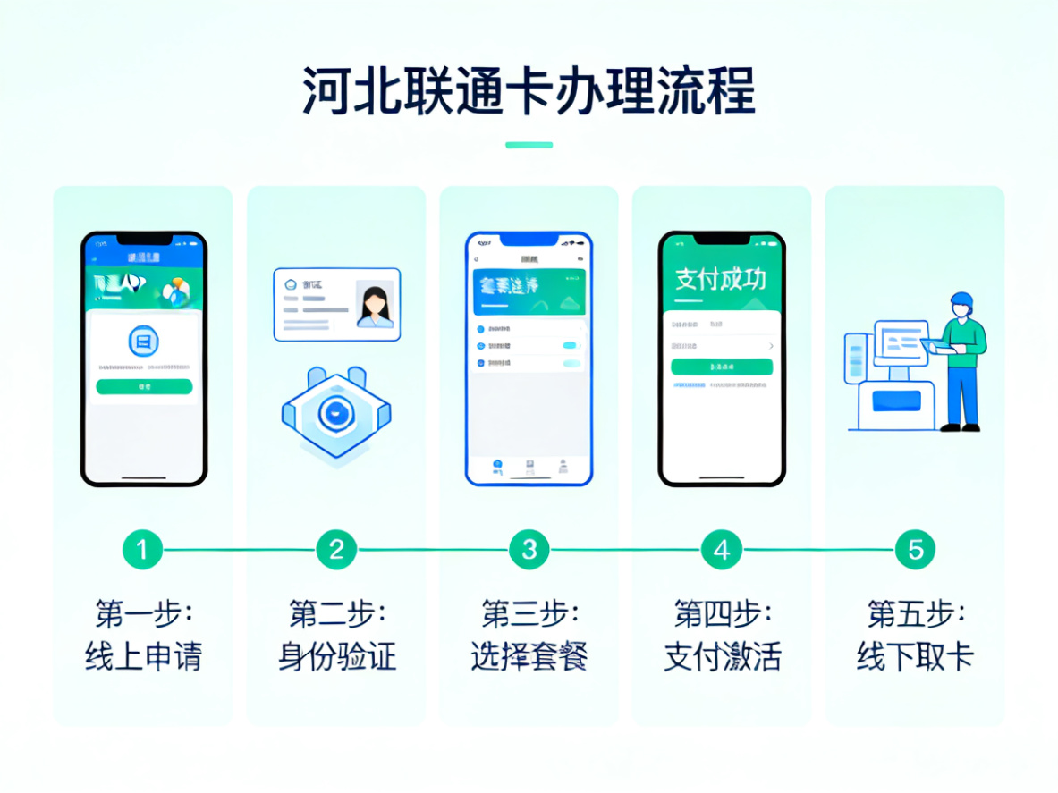 河北联通卡办理流程